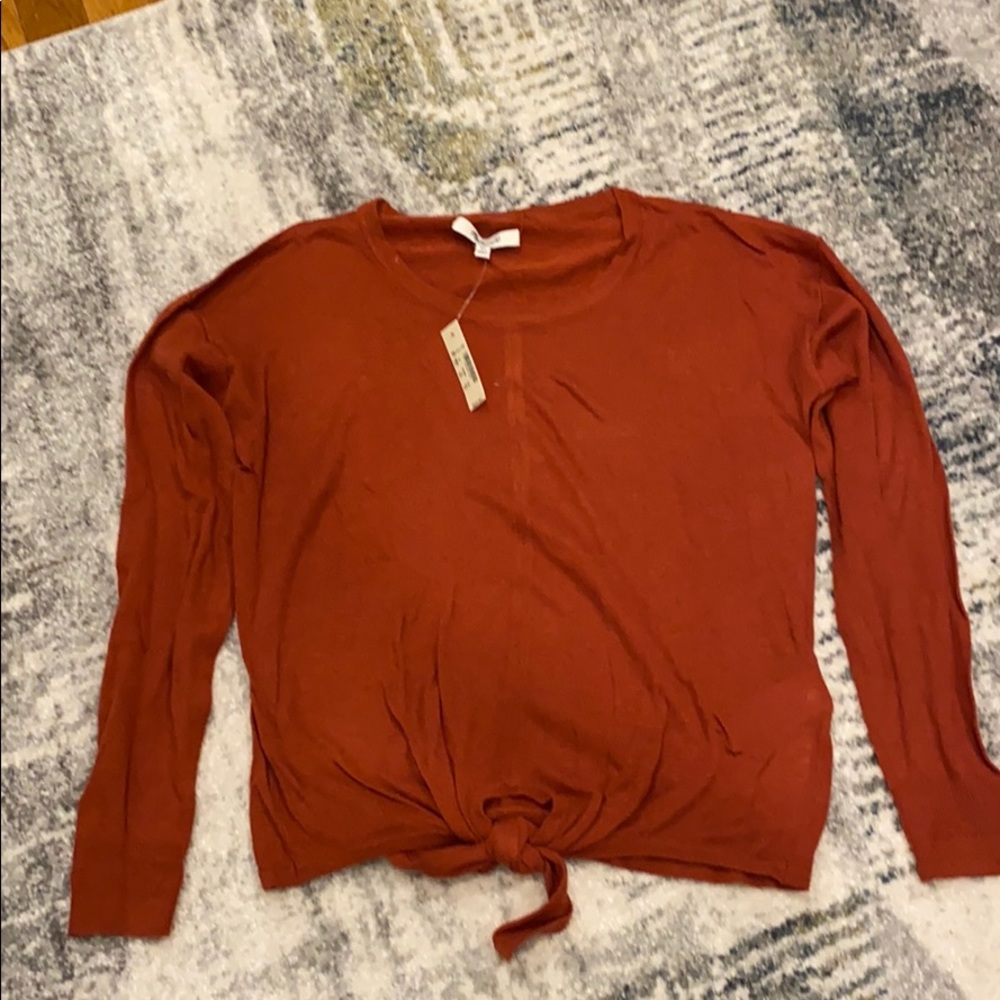 Brown made well sweater